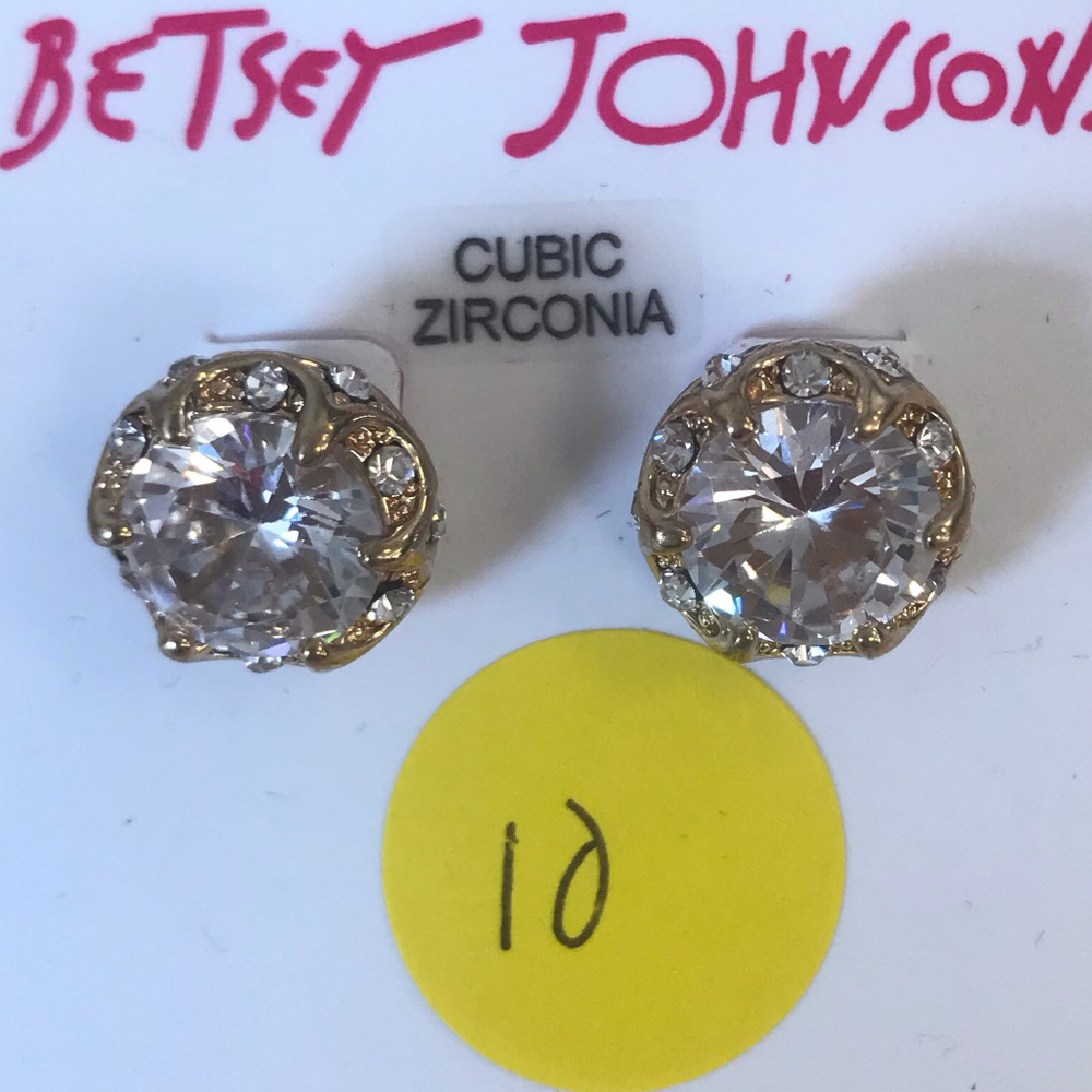 Crystal Zircon Pearl Earrings